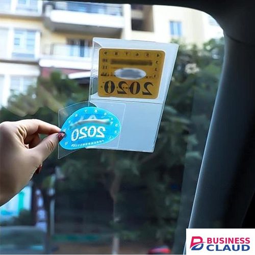 Car Styling Insurance Safe Stickers Tear-Free Bag Annual Electrostatic Inspection Sign Pouch Windshield ESD Sticker Accessories