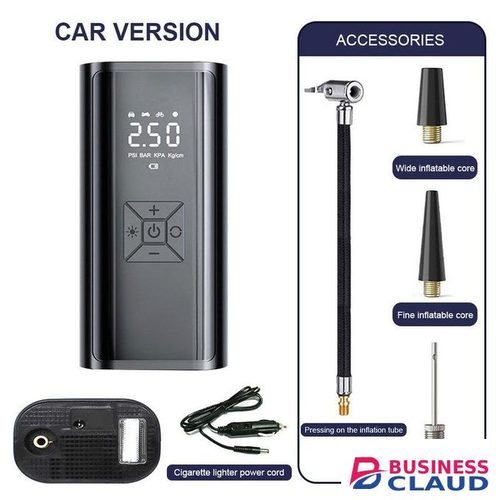Car Air Pump Portable Mini Tyre Inflator LED Display Rechargeable Intelligent Electric Tire Pump Handheld Wireless For Motocycle