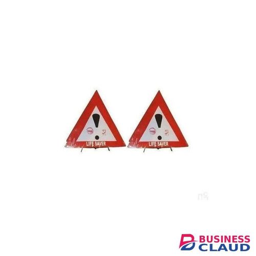 Emergency 2 Pcs Car Triangle Life Saver - Highly Reflective Hazard Warning Signs