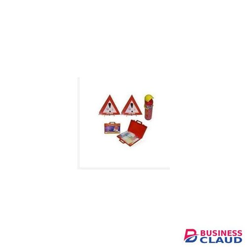 3-in-1 Emergency Car Safety Kit – Reflective Triangles, Fire Extinguisher & First Aid