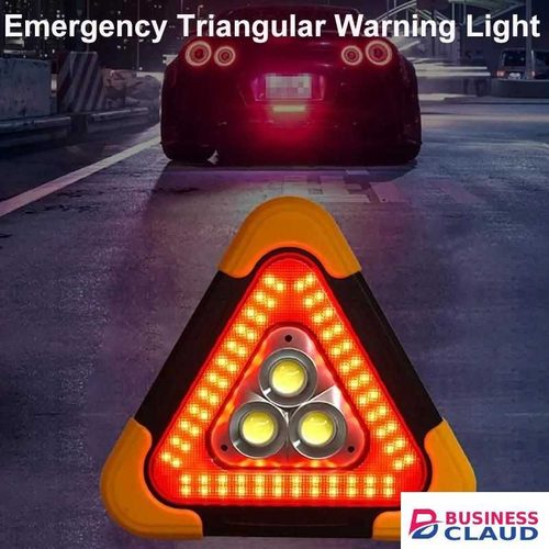 3 in 1 Solar Car Emergency Triangular Warning Light Safety Emergency Breakdown Alarm Lamp Portable Solar Light Camping Working