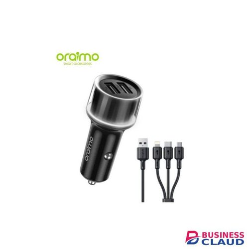 Oraimo Highway 15 15.5W Car Charger With 3-in-1 Cable