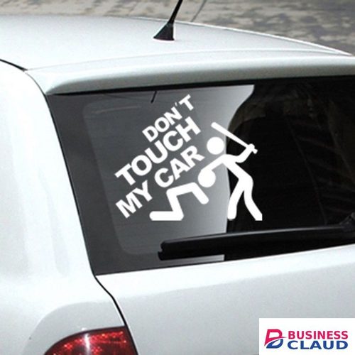 Car Sticker Don't Touch My Car