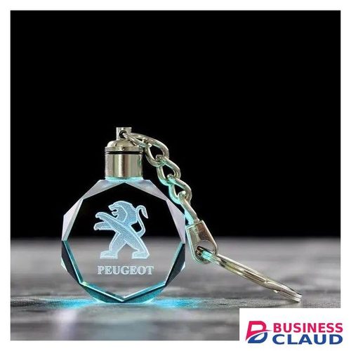 Crystal Color Change Led Key Chain Holder