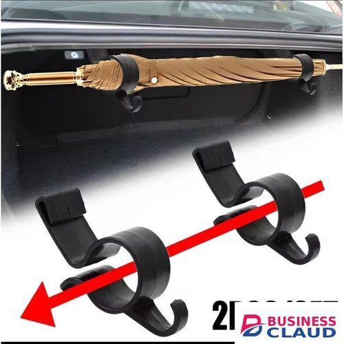 Universal Car Umbrella & Trunk Hook Organizer – 4pcs Set