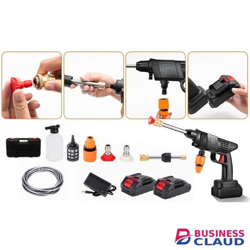Pressure Washer, Battery Pressure Washer For Car, Portable Handheld Car Wash Gun, Hose And Accessories With 2 Batteries, Pressure Washer For Car, Patio, Window, Lawn