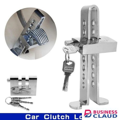 Car Clutch Lock Universal Throttle Accelerator Security Anti-Theft Tool Steel Stainless Auto Brake Pedal Accessories
