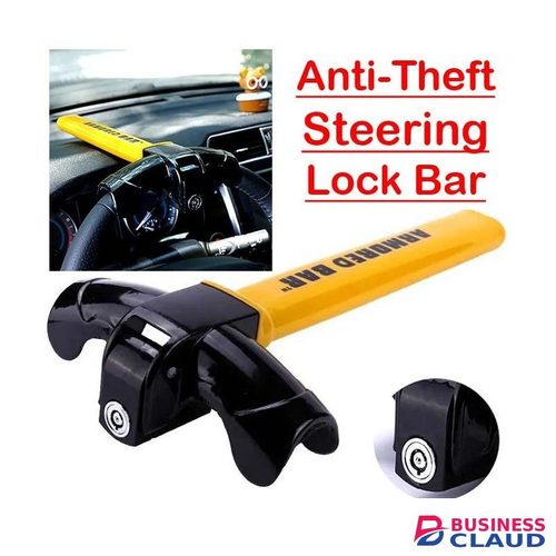 T-Bar Universal Adjustable Car Vehicle Security Steering Wheel Lock Anti Theft T Shape Promotion Prevention Safety Deter Thieves