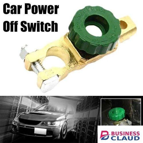 Universal Car Battery Switch Quick Cut-off Disconnect Isolator Terminal Switch for Car Motorcycle Trucks Vehicle Parts Accessories Security Anti-Theft