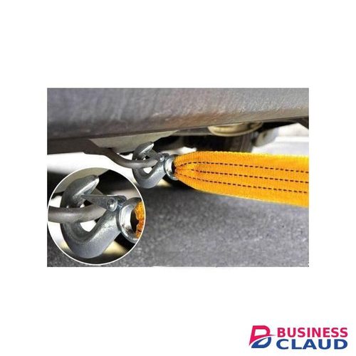 3 Ton Towing Rope High Strength Car Tow Rope Fluorescent Yellow Tow Rope Tow Strap Bumper Trailer Car Safety Accessories