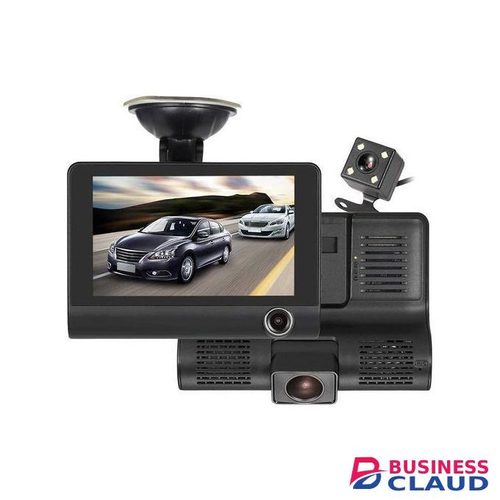 Triple View Dash Camera with Front Rear & In-Car Recording 1080P HD Quality