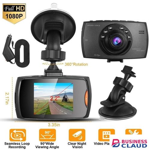 Full HD 1080P Car DVR Camera Recorder with 2.4" LCD, Motion Detection, G-Sensor, Loop Recording, Night Vision, Ultra Wide Angle Lens