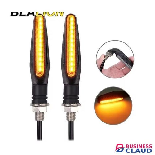 2pcs Motorcycle Led Turn Signal Directional Indicators Flashing Rear Tail Brake Flasher Light Stop Signal Light Moto DRL Lamp