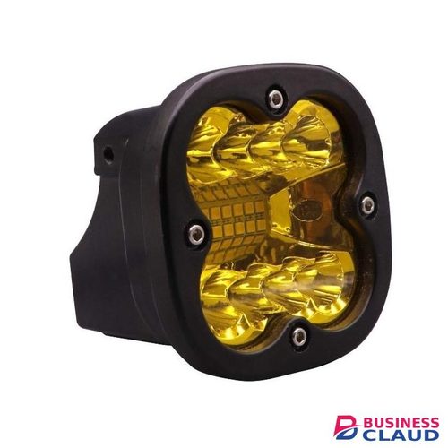 AllExtreme EX40W1P 20 LED Fog Light Super Bright Spot Flood Beam Driving Lamp for Motorcycle Cars Bikes & SUV in Amber Colour (40W, Yellow Light