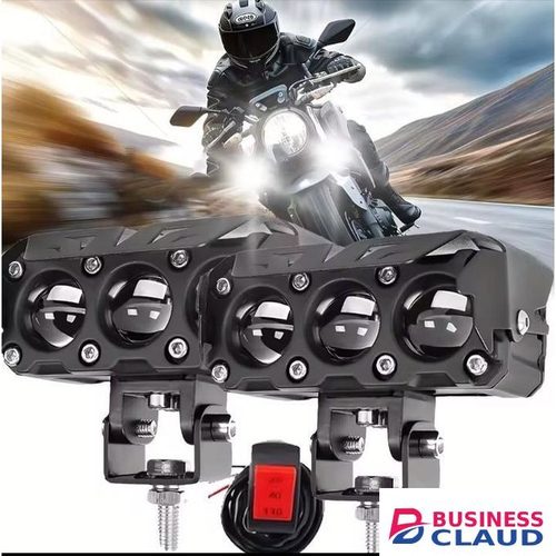 Motorcycle LED Spotlight Motorcycle Hi/Low Beam Fog Lamps for Car Trucks SUV UTV Mini Lens Headlight Work light Driving Light