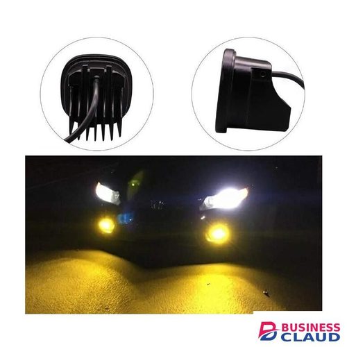 AllExtreme EX40W1P 20 LED Fog Light Super Bright Spot Flood Beam Driving Lamp for Motorcycle Cars Bikes & SUV in Amber Colour (40W, Yellow Light, 1 PC)