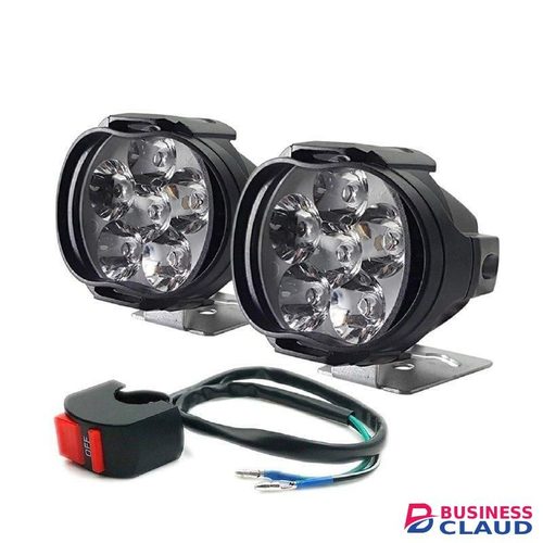 2pc set motorcycle headlight headlamp spotlight fog head light