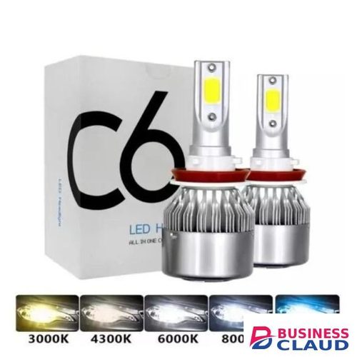 C6 H11 LED Car Headlight Kit COB Bulbs 36W 6000K White High Light