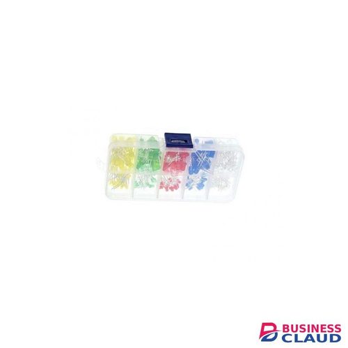 200PC 3MM 5MM short feet Led With Box Mixed Color Light Emitting Diode Kit