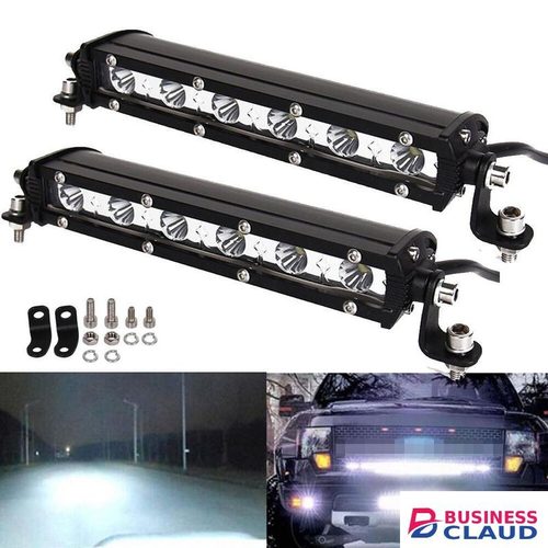 7 Inch LED Fog Light Bar, 2PCS Cool White Off-Road Work Lights, Universal Fit Spot Flood Combo Beam, Waterproof Driving Lamps for Jeep, Truck, SUV, ATV, UTV
