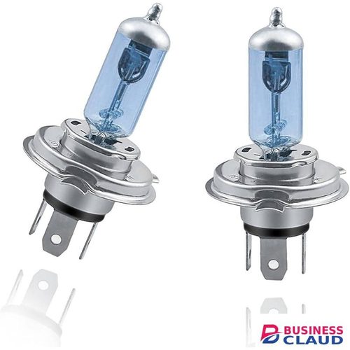 2Pcs DC 12V H4 100/90W Hight Power Car Headlight Bulbs Auto Halogen Lamp 4300K Yellow Head Light Duty 100W with both low and high beam
