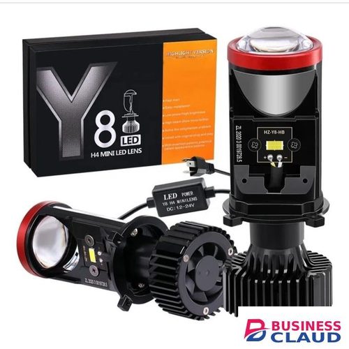 Universal Y8 H4 Mini LED Lens Headlight