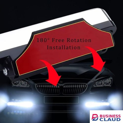 2X Wind Powered Car DayTime Running Lights 8LED Rotation Fan Daylight No Need External Power Supply Auto Decorative Lamp DRL Led Scooter, Bike Motorcycle