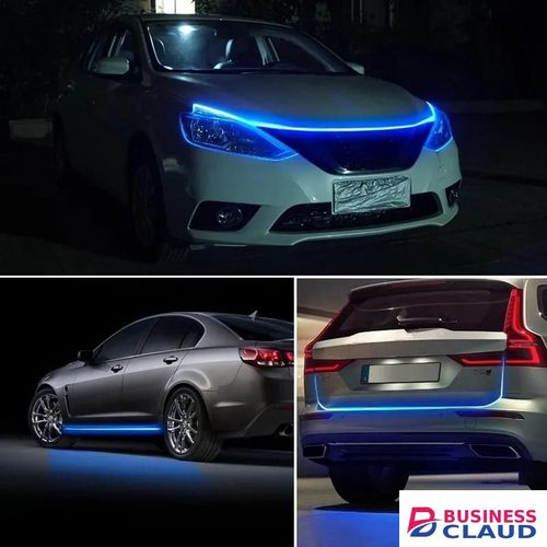 Scan Starting LED Car Hood Light Strip Auto Engine Hood Guide Decorative Ambient Lamp