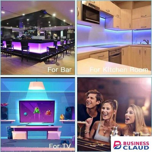 5M RGB Bluetooth Control LED Strip Lights 12V USB Color Changing TV PC Back Light5M Led Strips Lights for Room Smart Wifi Led Strip Alexa 3528 Rgb Led Tape 220V Neon Strips Music Sync Gaming Room Decoration