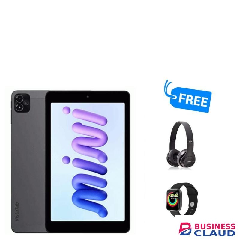 Itel VISTATAB MINI 10,3GB RAM UPTO 8GB RAM & 64GB ROM,ANDROID 14,FREE HEADPHONES & SMART WATCH