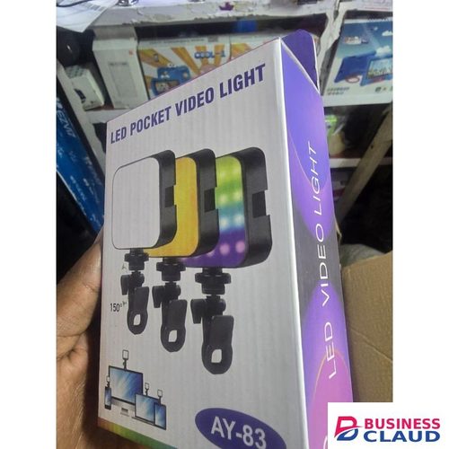 AY-83 Mini Video Light for TikTok Creators and YouTubers – RGB Color Changing LED Lighting