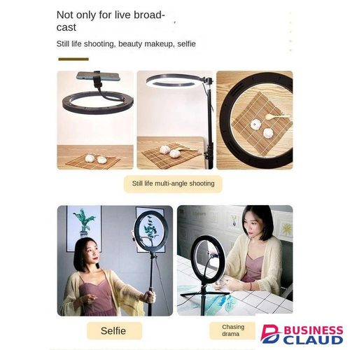 Professional 10 Inch LED Ring Light – 3000K–6500K Lighting with Remote Control for Content Creators