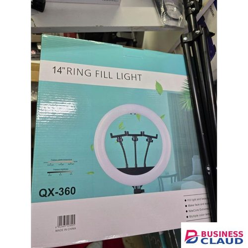 QX360 14-Inch Professional 36W Ring Light with Tripod – Video Lighting for Social Media Content Creators & Photographers