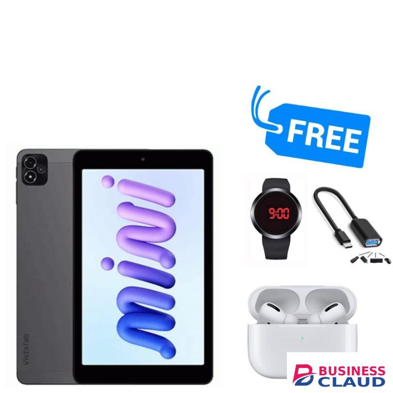 Itel VISTATAB 10 MINI,(3GB+5GB)RAM & 64GB ROM,8",FREE BUDS,OTG & WATCH