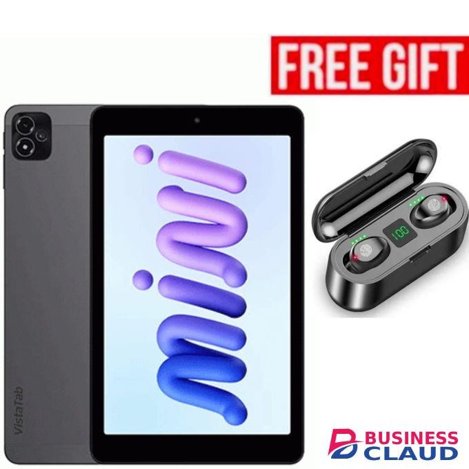Itel VistaTab 10 Mini 8(3+5)GB RAM/64GB ROM' Android 14"Battery 5100 MAh Businessclaud