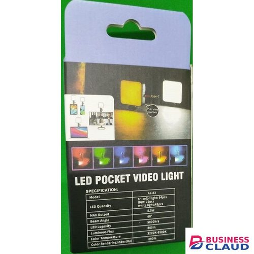 AY-83 RGB Mini LED Photography Light – Compact Portable Video Light for YouTube, TikTok, and Instagram Creators