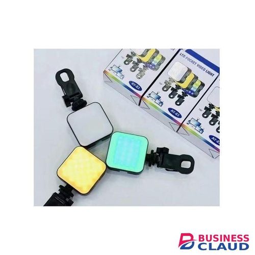 AY-83 Adjustable RGB Pocket Light – LED Light with USB Charging for Content Creators and Makeup Artists