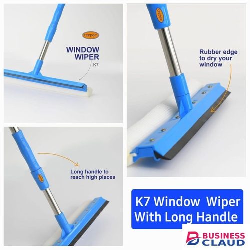 Teepee Glass Wiper with Telescopic Stick