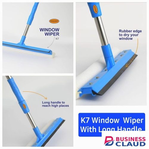 Teepee Glass Wiper with Telescopic Stick in Spirit-level