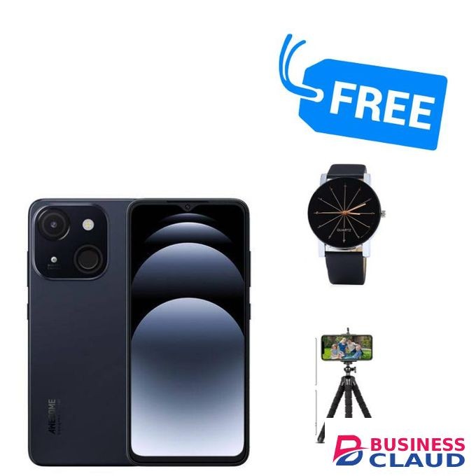 Itel A06,,SCREEN SIZE. 6.6' INCHES,,,32GB ROM & UPTO 4GB RAM,4000MAH,WATCH & TRIPOD,,