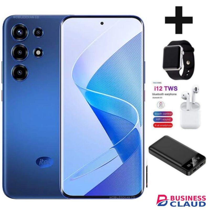 Itel S26 Ultra 4G, 6.78", 8GB RAM + 256GB,(Dual Sim), 5000mAh, BLACK (1YR WRTY) +power bank