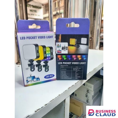 AY-83 RGB Portable Pocket Video Light – LED + RGB for Content Creators