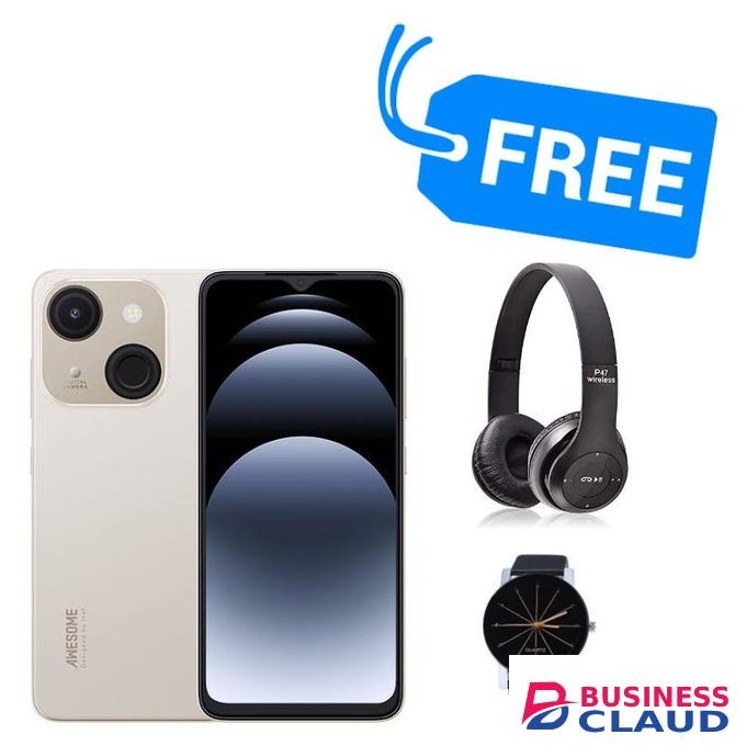 Itel A06,,,6.6" HD+,,,32GB ROM + 2GB RAM* 2GB RAM,4000MAH,8MP, FREEBIES
