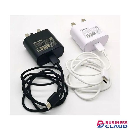 Samsung Original 25W Fast Charger, USB-C Fast Charging Adapter + USB-C to USB-C Cable