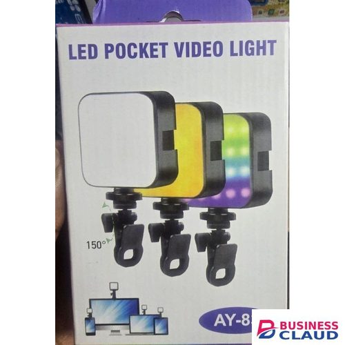 AY-83 Mini RGB LED Video Light – Pocket Studio Photography Light for Live Streaming, Vlogs, YouTube, TikTok, and Instagram Creators