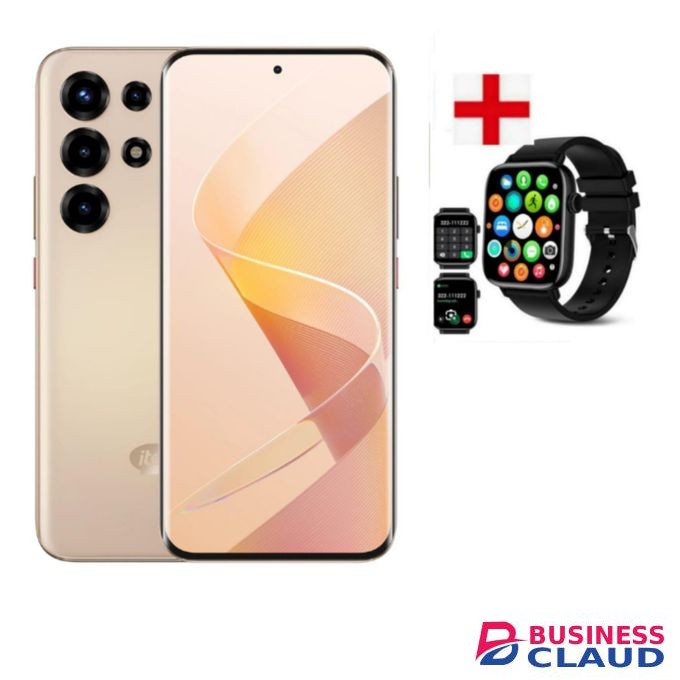 Itel SUPER 26 ULTRA,CURVED SCREEN 256GB Storage+ Up To 16GB RAM 6000MAH BATTERY+ FREE SMARTWATCH