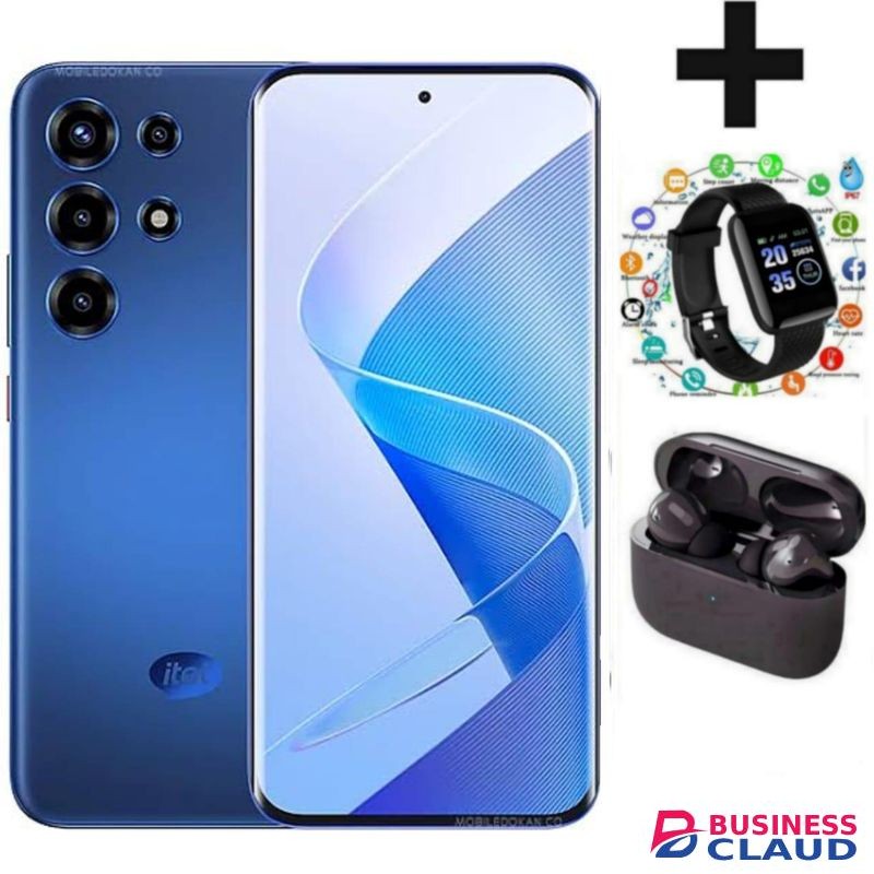 Itel S26 Ultra 4G, 6.78", 8GB RAM + 256GB,(Dual Sim), 5000mAh, BLACK (1YR WRTY) PODS WATCH WATCH