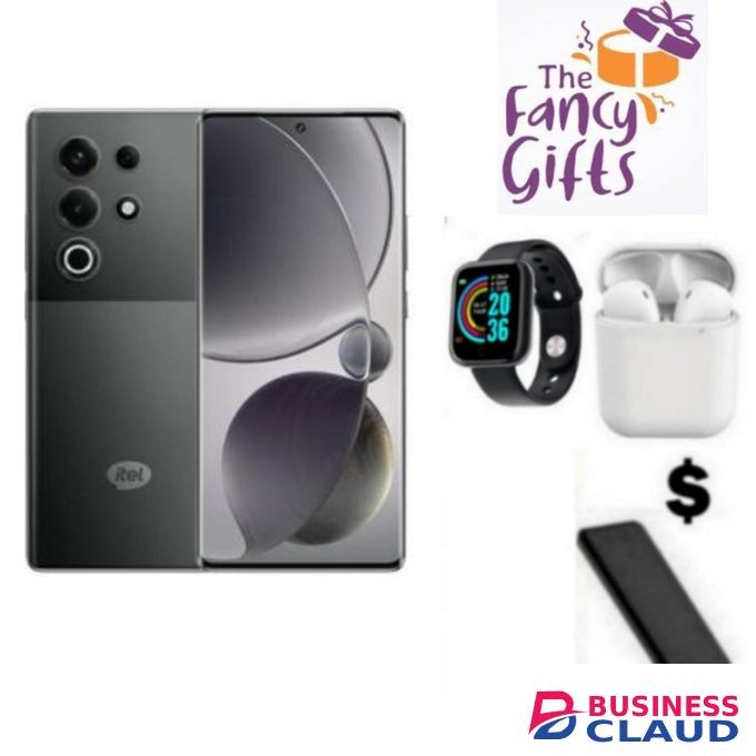 Itel s26 ULTRA 256GB Storage+UpTo 16GB RAM 5000MAH BATTERY CORNING GORILLA GLASS IP 64 Power bank Smart watch Pod