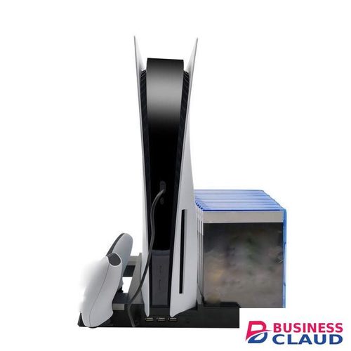 Stand Cooling Fan For PS5 Dock With Dual Controlle