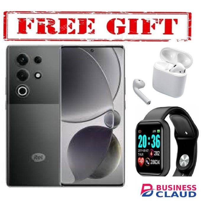 Itel S25 ULTRA 256GB Storage+UpTo 16GB RAM 500MAH BATTERY CORNING GORILLA GLASS IP64 ,-Warranty COMES WITH FREE GIFTS ( AIRPODS + SMART WATCH) FOR YOU